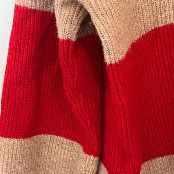 Mango Red and Light Pink Jersey Collared Sweater - Picture 5 of 5